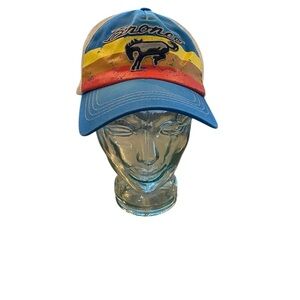 Ford Retro Old School Style Official BRONCO Blue White Snapback Hat baseball hat